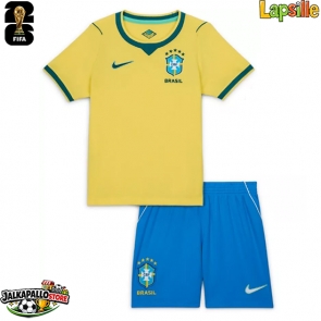 Brasilia Kotipaita Lapsille MM-kisat 2026 Lyhythihainen (+ shortsit)